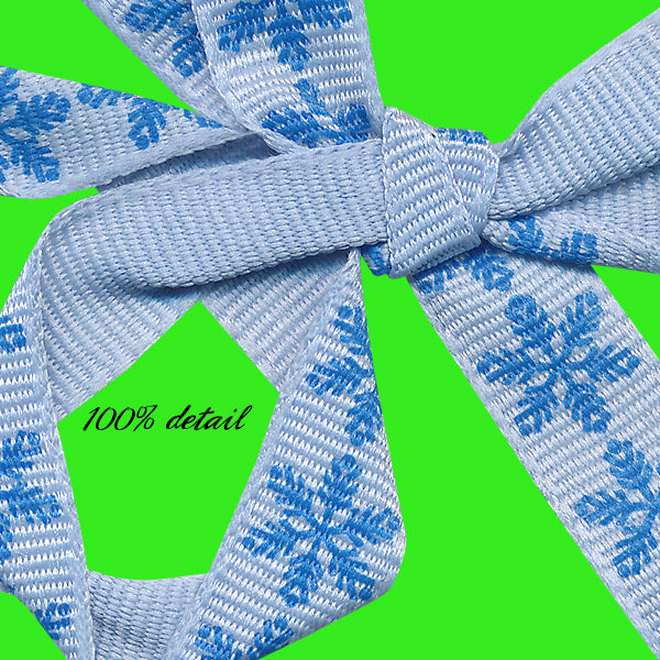 Blue Snowflake Ribbons