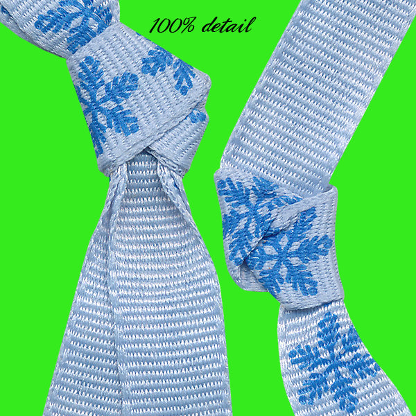 Blue Snowflake Ribbons