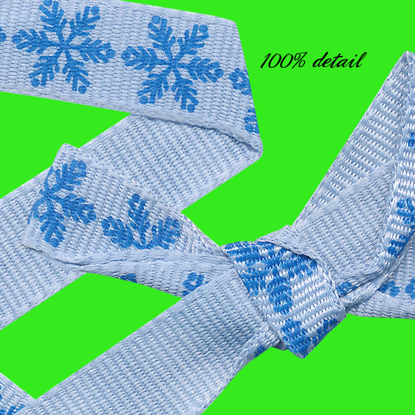 Blue Snowflake Ribbons