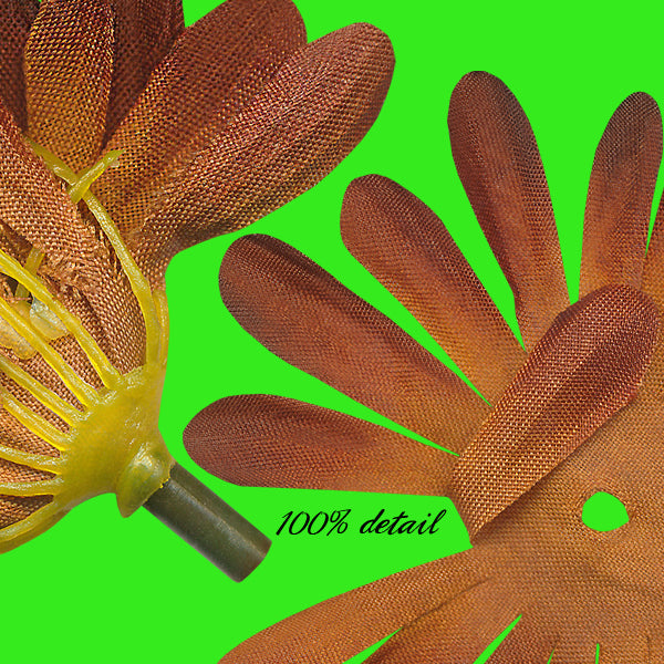 Brown Fabric Flowers