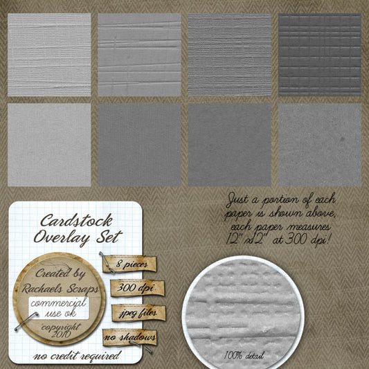 Cardstock Overlays