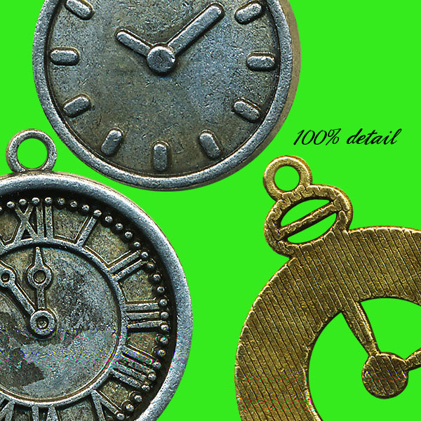 Clock Charm Set