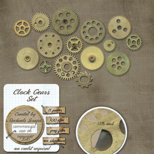 Clock Gears Set