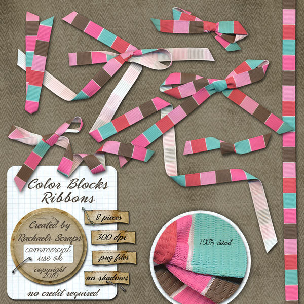 Color Block Ribbons