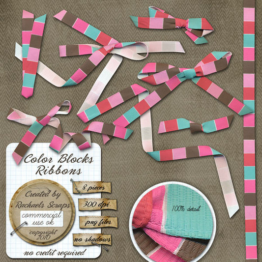 Color Block Ribbons