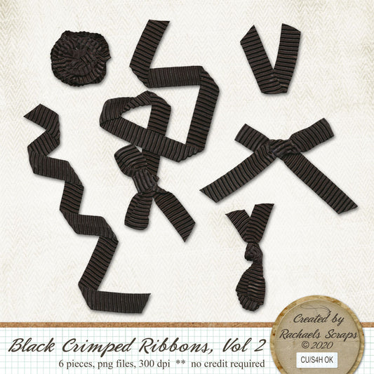 Black Crimped Ribbons, Volume 02
