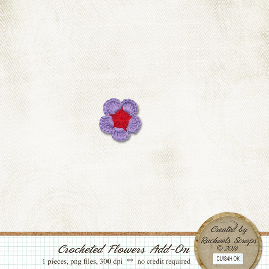 Crocheted Flower Add-On