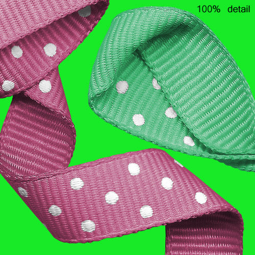 Curled Polka Dotted Ribbons in Layers