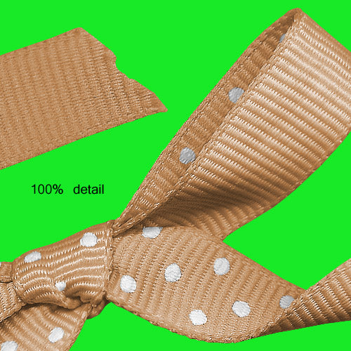 Curled Polka Dotted Ribbons in Layers