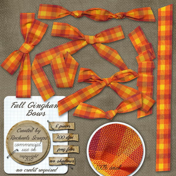 Fall Gingham Bows
