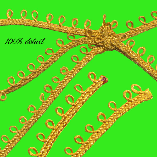 Gold Picot Ribbons