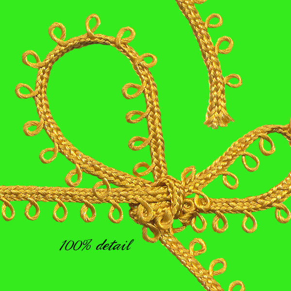 Gold Picot Ribbons