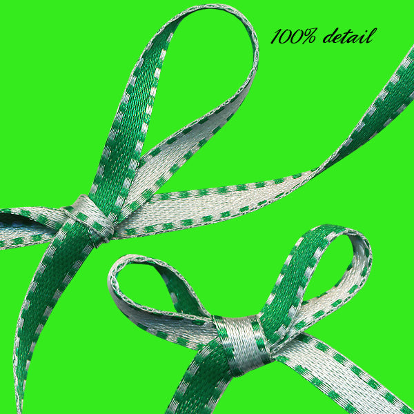 Green & White Reverse Ribbons Add On