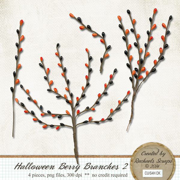 Halloween Berry Branches, Volume 02
