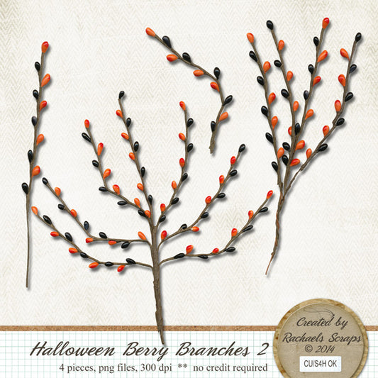 Halloween Berry Branches, Volume 02