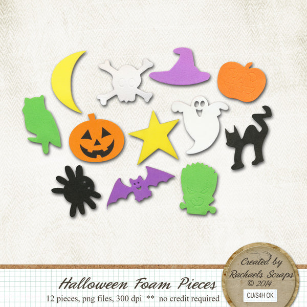 Halloween Foam Pieces, Volume 01