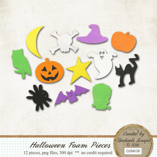 Halloween Foam Pieces, Volume 01