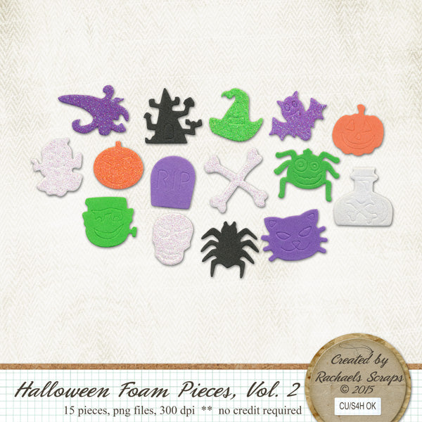 Halloween Foam Pieces, Volume 02