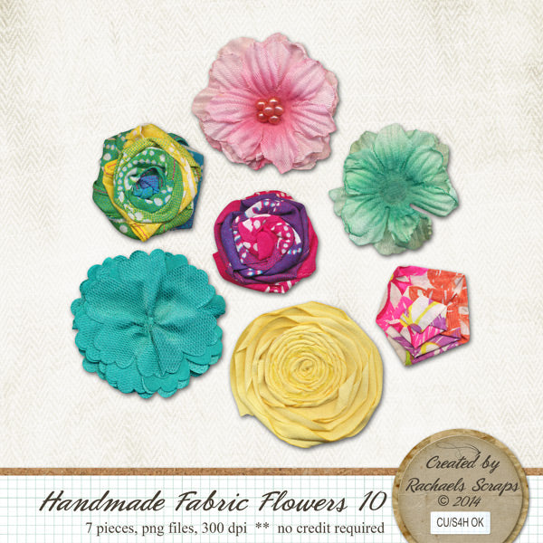 Handmade Fabric Flowers, Volume 10