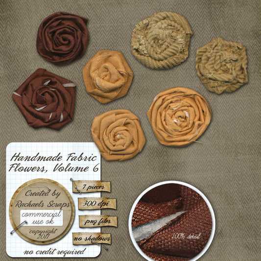 Handmade Fabric Flowers, Volume 06