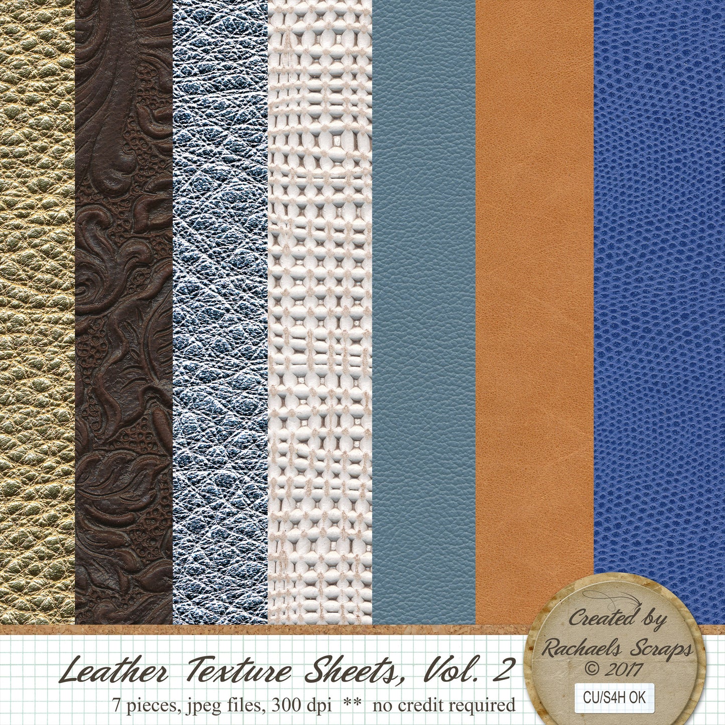 Leather Texture Sheets, Volume 02