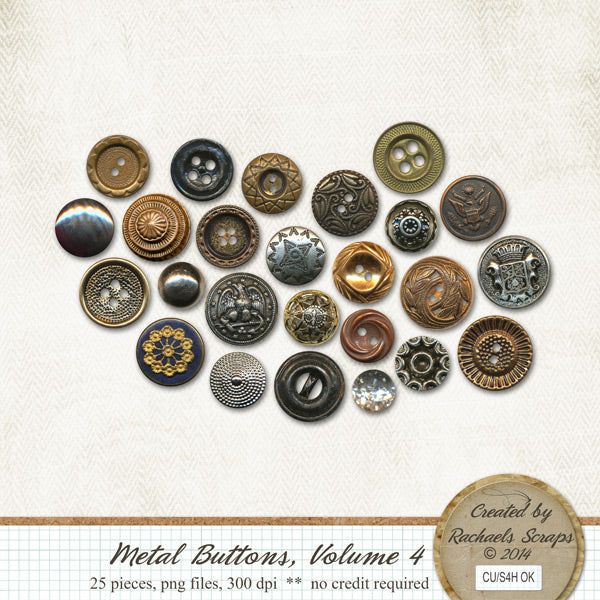 Metal Buttons, Volume 04