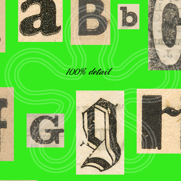 Newspaper Clips Alphabet