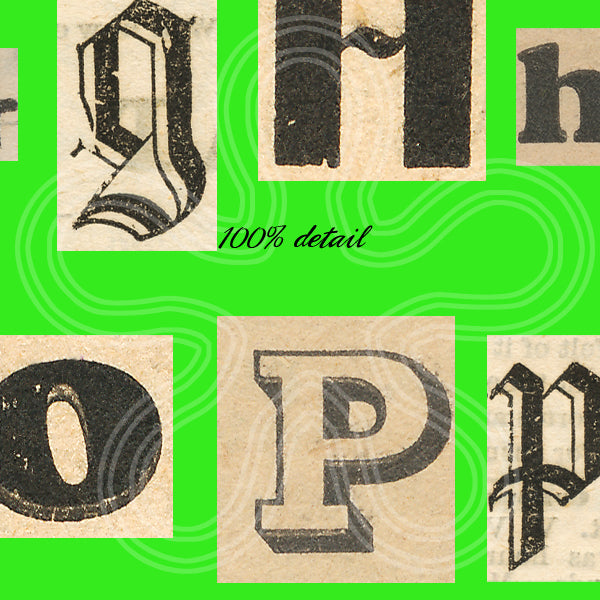 Newspaper Clips Alphabet