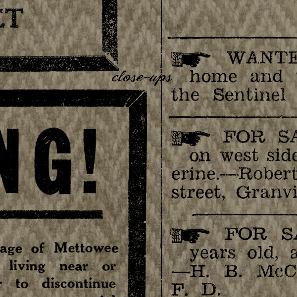 Antique Newspaper Brushes, Volume 01 (Brush and PNG)