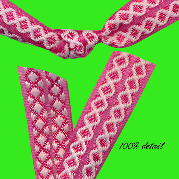 Pink Lattice Ribbons