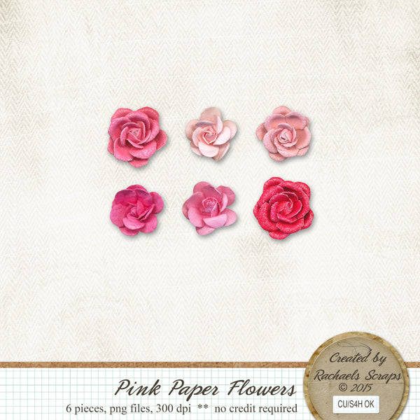 Pink Paper Flowers
