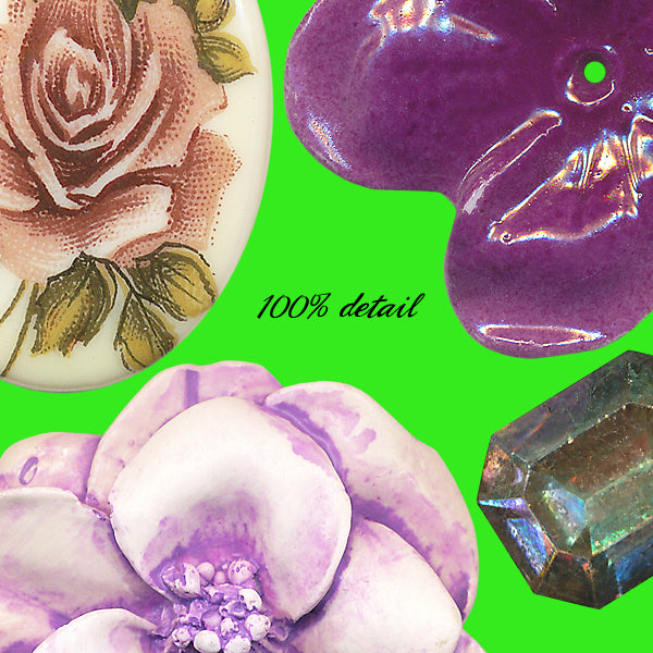 Purple Beads and Cabs