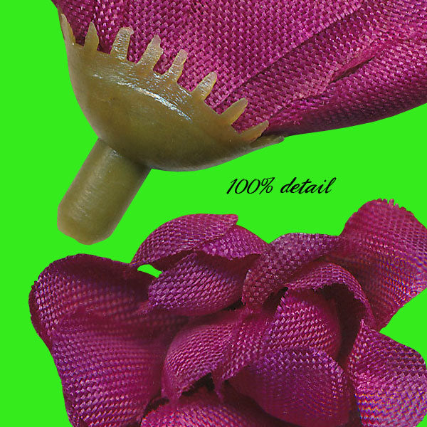 Purple Fabric Flowers Set