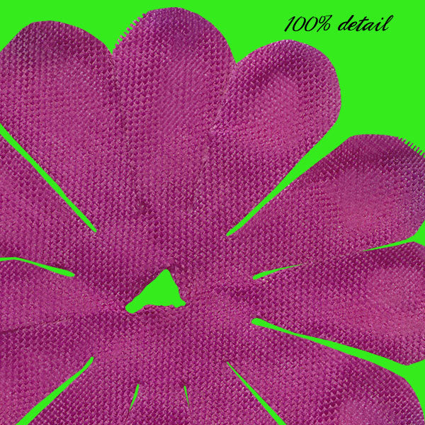 Purple Fabric Flowers Set