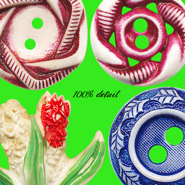 Retro Buttons Painted, Volume 08