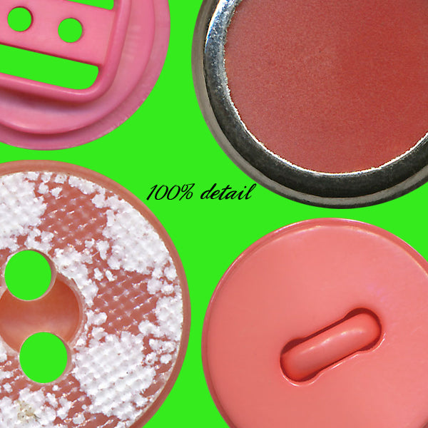 Retro Buttons in Pink & Peach