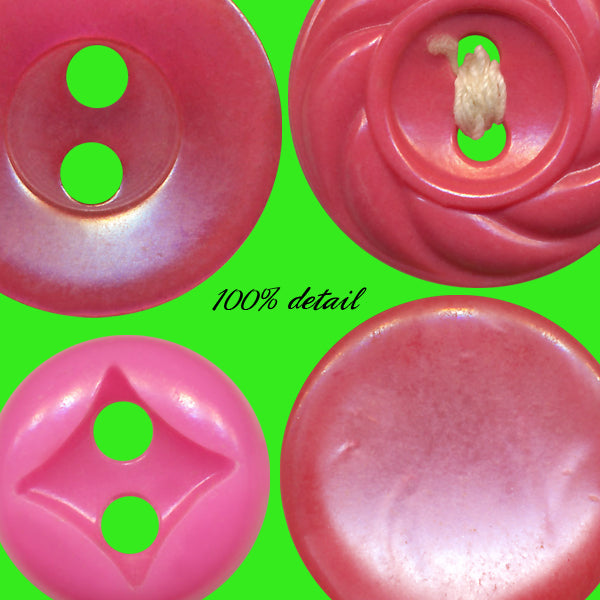 Retro Buttons in Pink & Purple