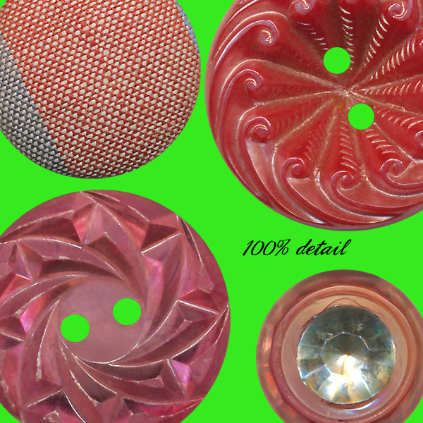 Retro Buttons in Pink & Purple