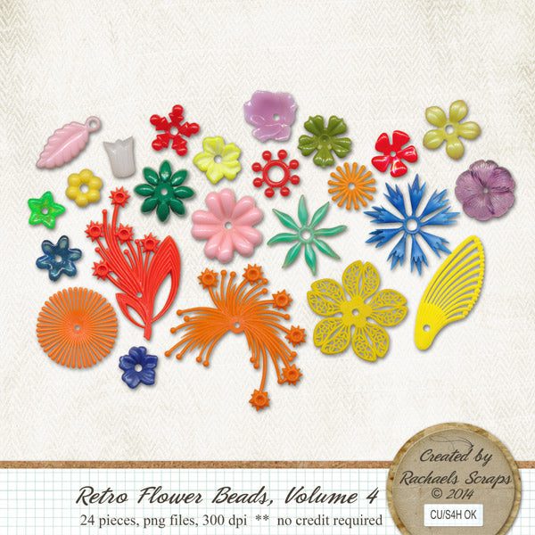 Retro Flower Beads, Volume 04