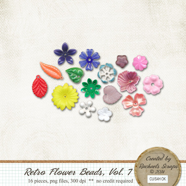 Retro Flower Beads, Volume 07