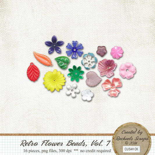 Retro Flower Beads, Volume 07