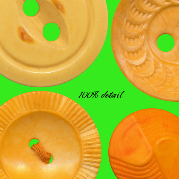 Retro Buttons in Orange & Yellow, Volume 02