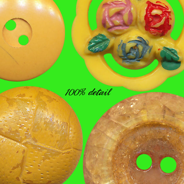 Retro Buttons in Orange & Yellow, Volume 02