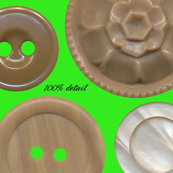 Retro Buttons in Brown, Volume 01