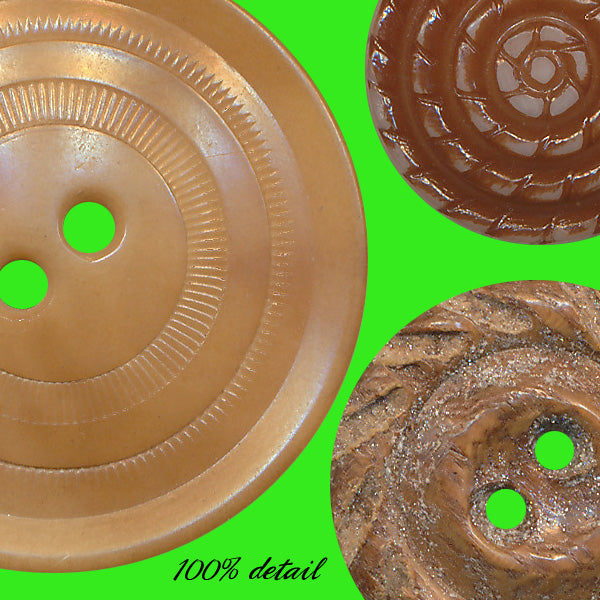 Retro Buttons in Butterscotch