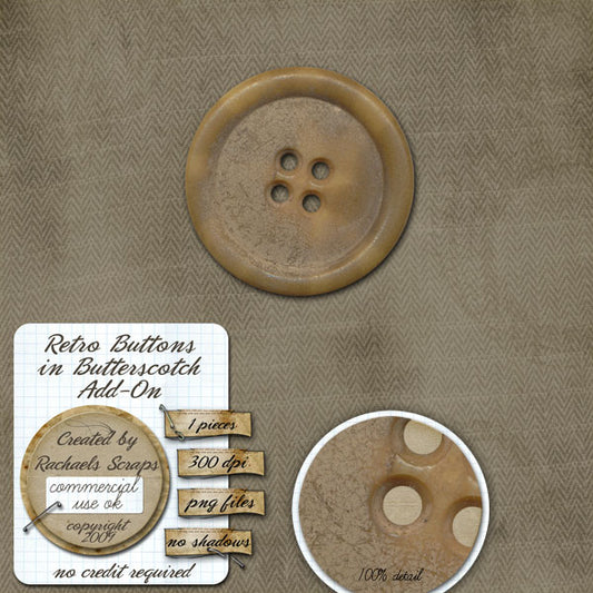 Retro Buttons in Butterscotch Add-On