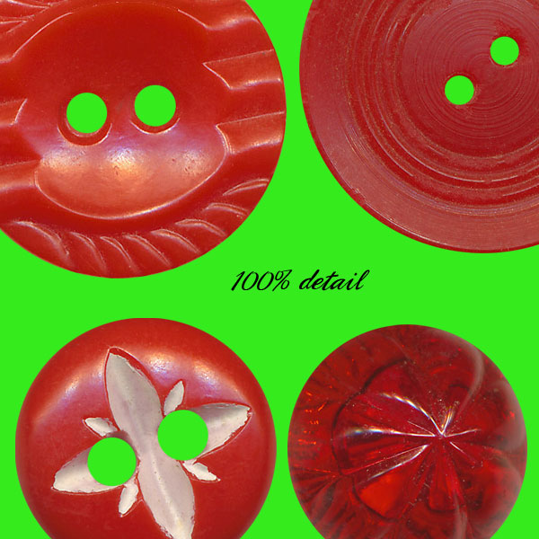 Retro Buttons in Red, Volume 02
