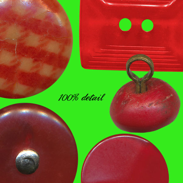 Retro Buttons in Red, Volume 02