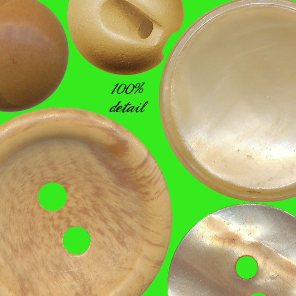 Retro Buttons in Cream