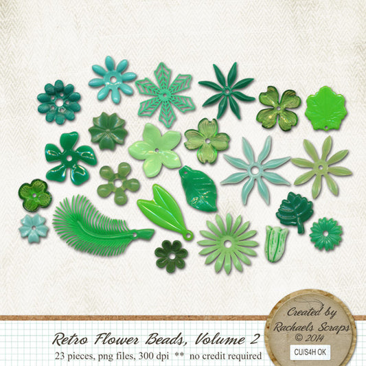 Retro Flower Beads, Volume 02